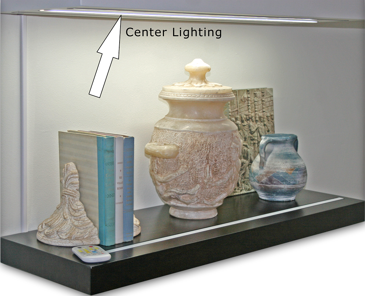 bottom center LED light