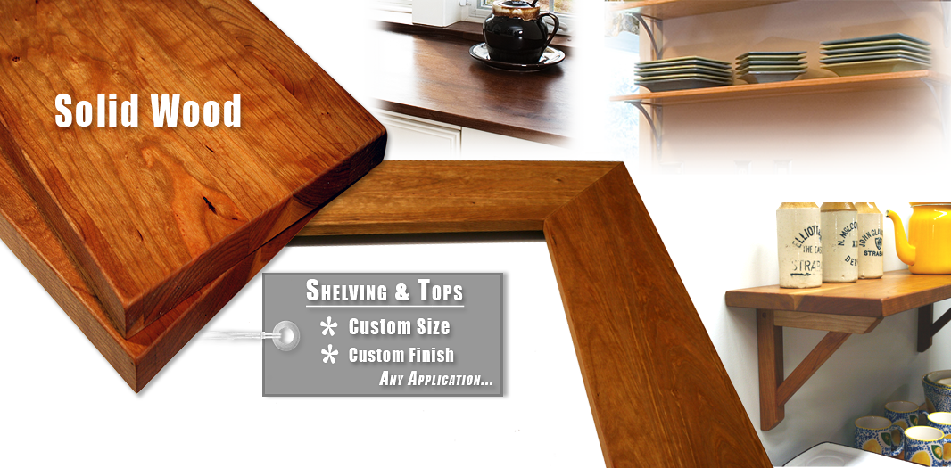 Custom Solid Wood Shelving, Maple Laminate Shelving Boards
